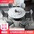 宮廷宗匠北欧大理石テーブルセット家庭用純木飯テーブルモダンダンプベルト回転テーブル付きテーブルテーブル付き丸テーブル1.5 mテーブル（大理石）テーブル10椅子