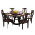 愛は森の食卓の新しい中国式の純木の食卓のレストランの家具のテーブルと椅子の組み合わせ（回転盤を持ちます）のテーブルの4つの椅子があります。