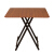折り畳みテーブル家庭用テーブル簡易4人掛けテーブル携帯屋外屋台正方形テーブル深木目（黒いテーブル棚）60角*55高さ