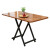 折り畳みテーブルテーブル家庭用簡易テーブルテーブル折り畳みテーブルとテーブルを組み合わせた長方形のテーブルを並べ、テーブルの上に深い木目模様のテーブルを並べます。