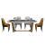 ベアン駿テーブルの大理石テーブルとテーブルの組み合わせによって、モダン北欧テーブルの軽贅沢長方形レストランセットの家具を注文して1.2*0.7テーブルを注文しました。（一ヶ月分の出荷）