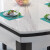 テーブルテーブルテーブル純木テーブル大理石純木テーブルセットモダシンプ小タイプ折りたたみた形の家庭用テーブル1.35 m 6椅子【色備考】ボコン石デスクトップ