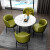 圣森源商谈テーブルと椅子の组み合わせは大理石のテーブルを模しています。交渉テーブルは北欧家庭用コーヒーテーブルmodan sinプロテーブルの4 s店です。
