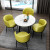 圣森源商谈テーブルと椅子の组み合わせは大理石のテーブルを模しています。交渉テーブルは北欧家庭用コーヒーテーブルmodan sinプロテーブルの4 s店です。