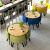 圣森源商谈テーブルと椅子の组み合わせ小さい円卓とテーブルと椅子の店がテーブルと椅子を接待します。纯木シンプロの北欧风の小さいテーブルとテーブルと椅子を模しています。