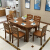 オム・サンスクリン純木食のテーブルと椅子の組み合わせが伸縮したものモダリンプロ家庭用テーブル4/6人のテーブル1.2 m（カイドウ色）のシングルテーブルです。