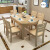 オム・サンスクリン純木食のテーブルと椅子の組み合わせが伸縮したものモダリンプロ家庭用テーブル4/6人のテーブル1.2 m（カイドウ色）のシングルテーブルです。