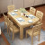 唯菲食卓全纯木餐テーブルセット多机能伸缩4人6人8人丸いテーブルシンゴムの木折りたみ中国式家庭用テーブル胡桃色1.2 mシングルテーブル