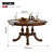 アメリカ式の丸いテーブルと椅子の組み合わせの大きな部屋型のテーブル新古典4人6人が食事をするテーブル家庭用テーブル