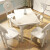 テーブルテーブルとテーブルの組み合わせはテーブル洋風のテーブル四つの椅子と簡単多機能テーブルを組み合わせることができます。