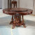 純木の食卓は一卓四/六/八椅子の家庭用円形の食卓ベルト回転式経済型胡桃色1.3 mのテーブルがあります。
