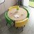 愛杺居商談テーブルと椅子の組み合わせ小円テーブルのベランダとレジャーテーブルのオフィス商談テーブルテーブルテーブルテーブルの応対テーブルと椅子のシンプロ北欧風小テーブルの水曲の方形テーブル2緑2黄皮椅子の四つの椅子。
