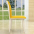凡社の食事椅子家庭用防水PU革面の食事テーブルと椅子の組み合わせはシンプロ背もたれレストランの椅子二つの黄色FYY 2-2