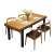 森丸木方北欧純木テーブルモダシンプレル食事テーブルセット家庭用テーブルレストランのリビングテーブルの椅子長120*幅60*高75面厚5 cm