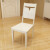 【5折限時奪い】古宜（Gui）小タプ長方形モダシンプファッションテーブルセット白漆レストラン大理石純木餐テーブル1.3*0.8テーブル4椅子（牛の角の透かし椅子）