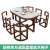 ツンラン詩雅ネットの赤いステルスの軽い贅沢な食卓は純木の大理石の北欧の風の食事のテーブルと椅子の組合せのモダシンプの家庭用の小さいタイプの多機能の円形の食卓の原木の色の四角形の食卓の1テーブルの6椅子に伸縮することができます。