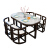 ツンラン詩雅ネットの赤いステルスの軽い贅沢な食卓は純木の大理石の北欧の風の食事のテーブルと椅子の組合せのモダシンプの家庭用の小さいタイプの多機能の円形の食卓の原木の色の四角形の食卓の1テーブルの6椅子に伸縮することができます。