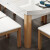 風の意味食卓北欧純木食卓日本折りたたみたテーブルとテーブルとテーブルとテーブルのセットmodaシンプ多機能家庭用食卓FR-102胡桃色（スチールガラス-方格）一テーブル六椅子（1.35メートル）
