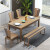 優ka吉テーブルmodan北欧純木テーブルと椅子セット日本式長方形シンプロテーブルテーブル1.5メートル