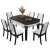馨尊匠純木食卓が伸縮したたたみ純木食テーブルと岩板大理石テーブルの組み合わせ家庭用の小さなテーブルプレシンダンが伸縮して折れたものがあります。四角いテーブルと白黒のテーブルがあります。