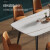 高級華庭の食卓イタリア式の極简岩板テーブルテーブルがあります。テーブルとテーブルの組み合わせは長方形モダィン大理石テーブルテーブルテーブルです。テーブルは1.4メートルで、テーブルは4つの椅子があります。
