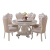 謎の城の静かな洋風の食事のテーブルとテーブルの組み合わせ大理石の円卓の家庭用回転テーブル10人のアメリカ式純木のテーブル8つのテーブル