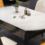 简派印刷ドングリ岩板テーブルが伸縮したテーブルとテーブルとテーブルとセットになっています。