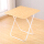 四角いテーブルの長さは80×高さ71（白脚黄色）