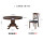1.35 mテーブル（回転盤なし）+4硬椅子（004）