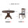 1.2 mテーブル（回転盤なし）+6硬椅子（004）