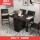 【701テーブル】Sサイズ-黒胡桃色+椅子4つ