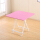 四角いテーブル80*74センチの白脚ピンク