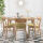 Bタイプ1.5 m原木色のテーブル+緑の食事椅子（90日間の予約）