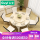 大理石テーブル【一つのテーブル6白い椅子】