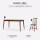 1.5メートル全木長テーブル+木付きの食事椅子*6枚【P 05】