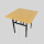 碧麗華モデルをアップグレードしました。黄木目80*80 cm角テーブルは昇降できます。