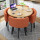 テーブル4つの椅子+オレンジ色のテーブル