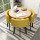 80水曲の円卓の黄色の布の椅子