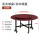 真木紅胡桃140シングルテーブル+実木90 cm回転盤
