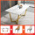金足140テーブル+オレンジ2メートルの白いレースの椅子